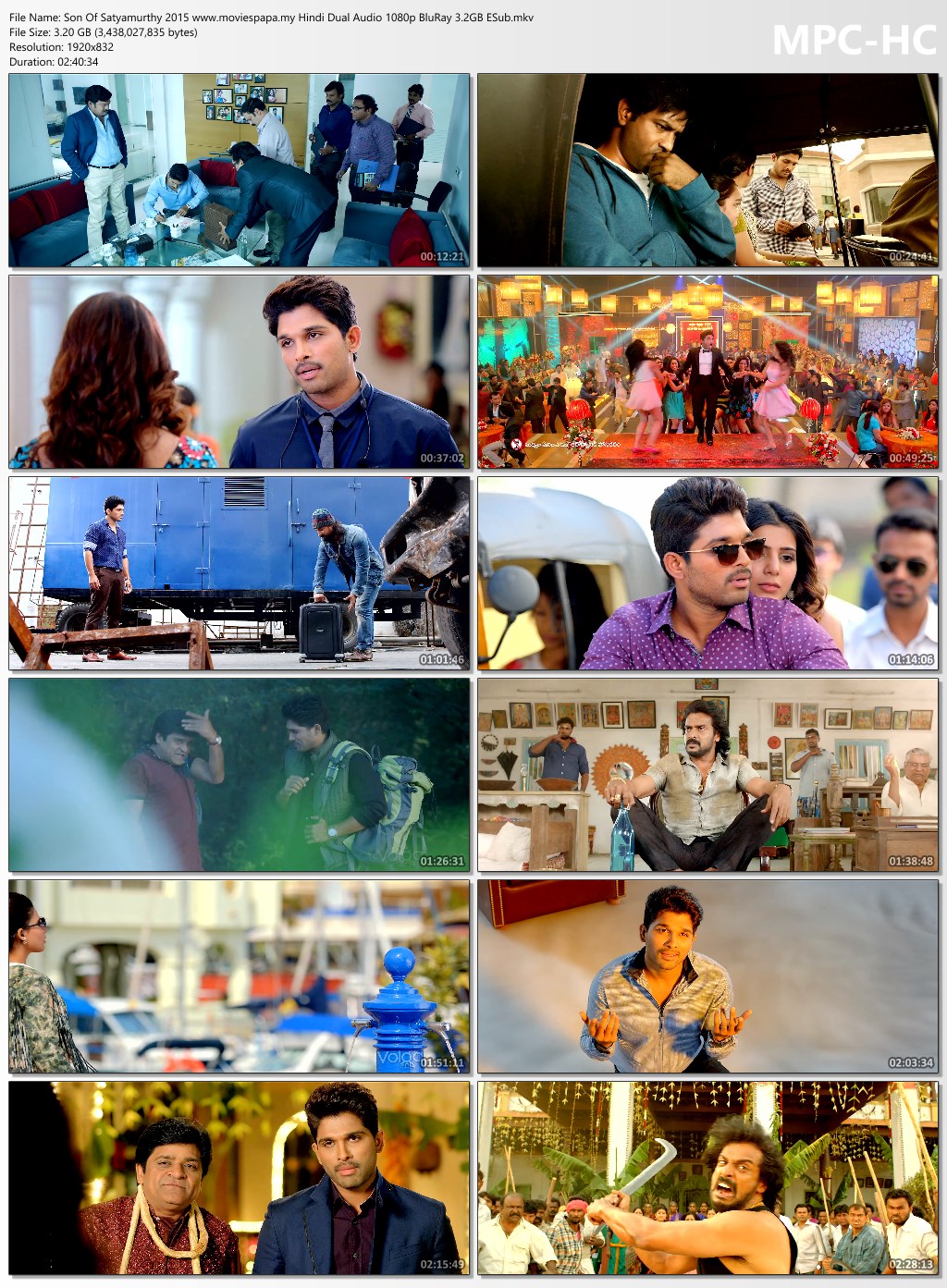 1726680495 97 Son Of Satyamurthy 2015 Hindi Dual Audio ESub Download