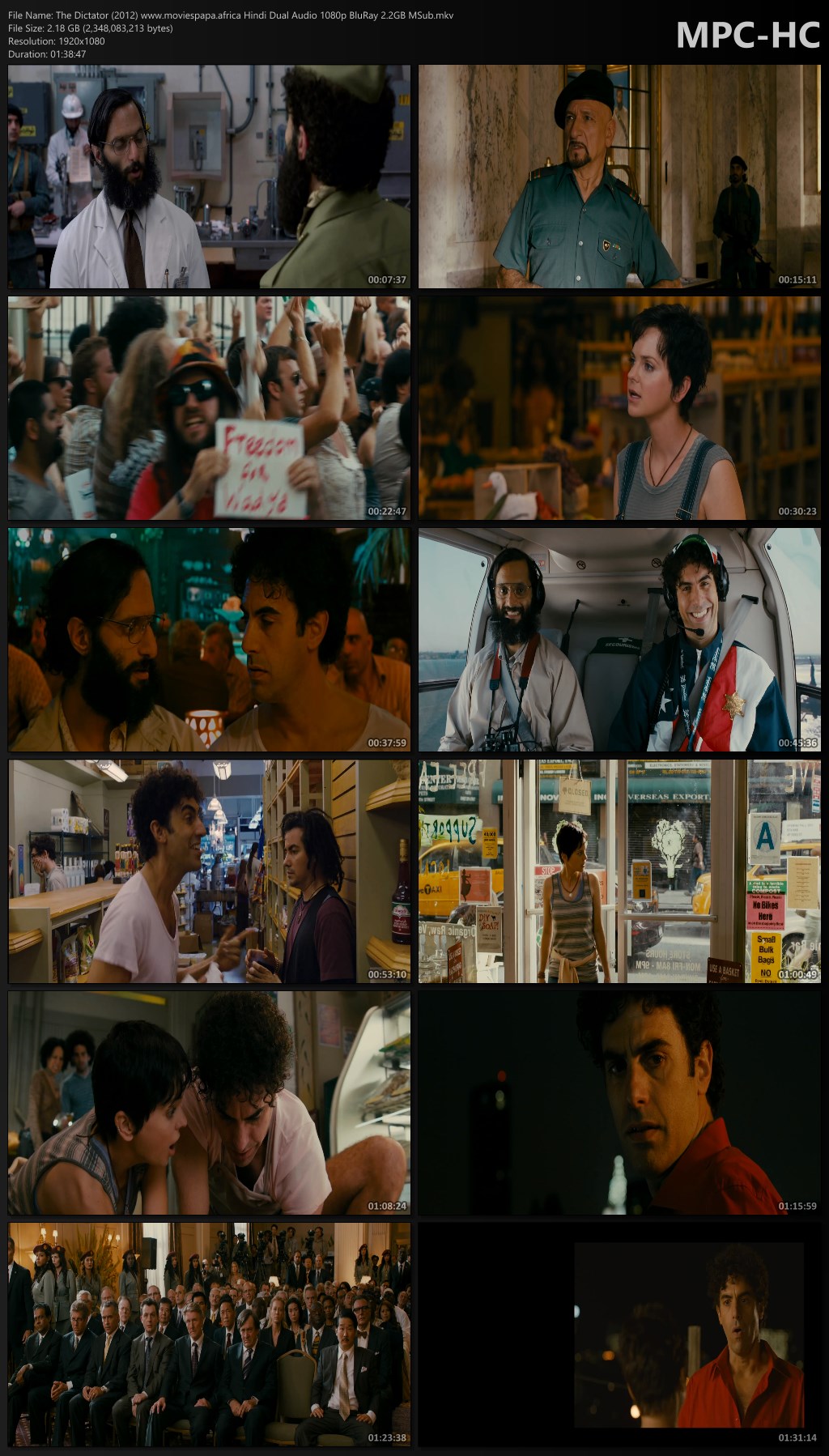 1727248163 772 The Dictator 2012 Hindi Dual Audio BluRay MSub Download