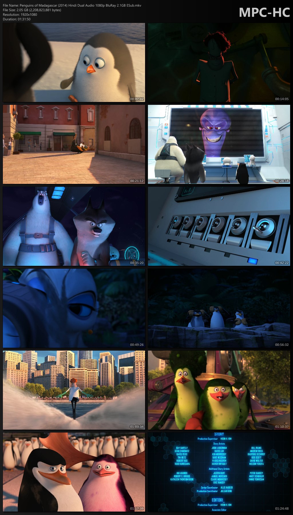 Penguins of Madagascar 2014 Hindi Dual Audio ESub Download