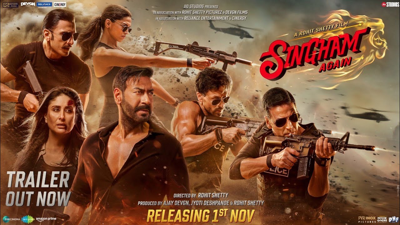 Singham Again 2024 Hindi Official Trailer 1080p HDRip Download