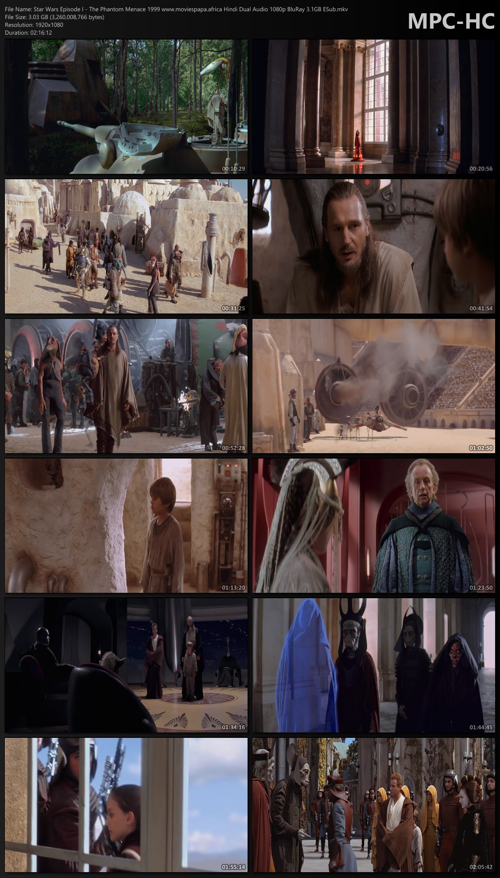 Star Wars Episode I The Phantom Menace 1999 Hindi