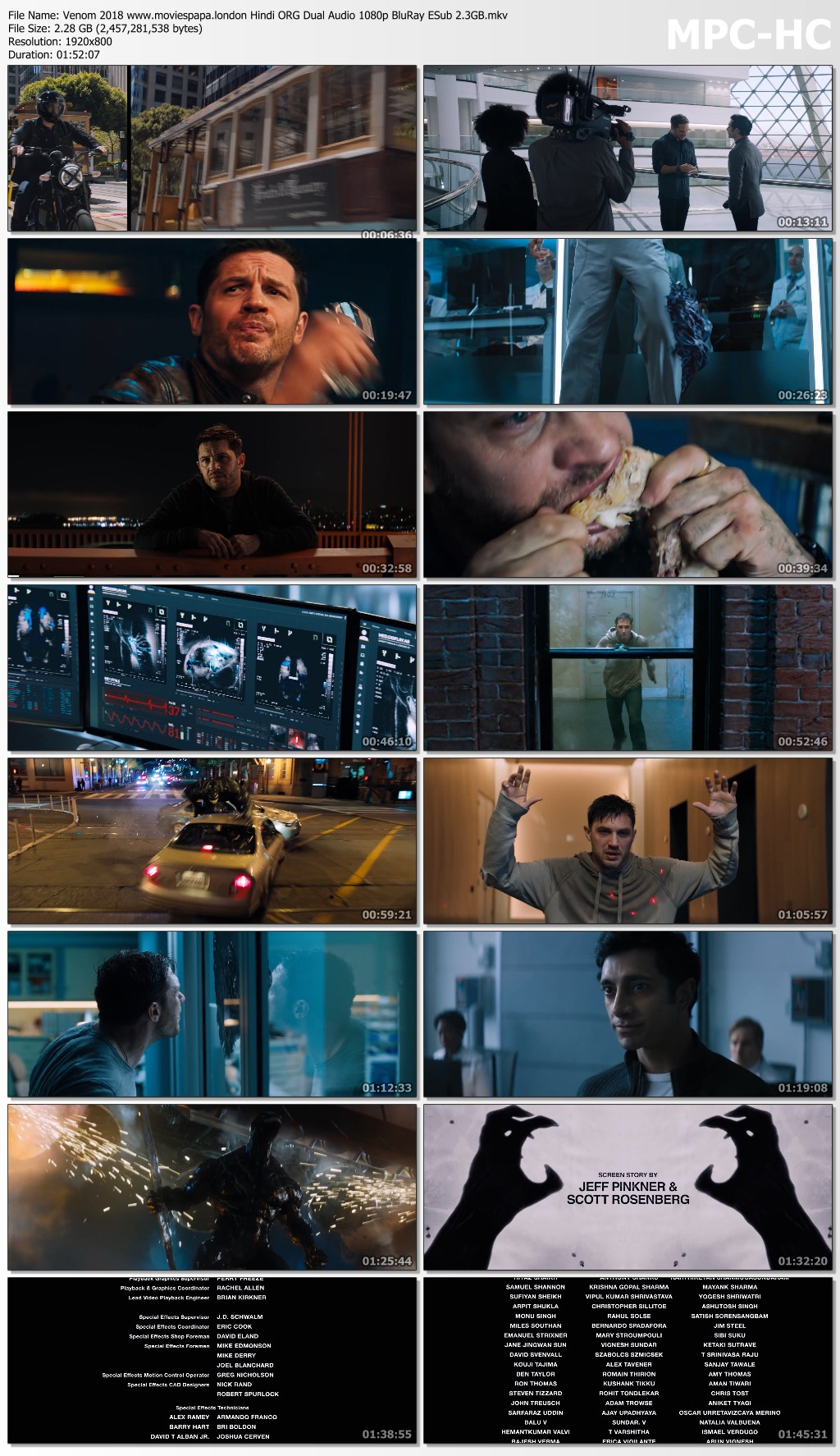 Venom 2018 Hindi ORG Dual Audio 1080p