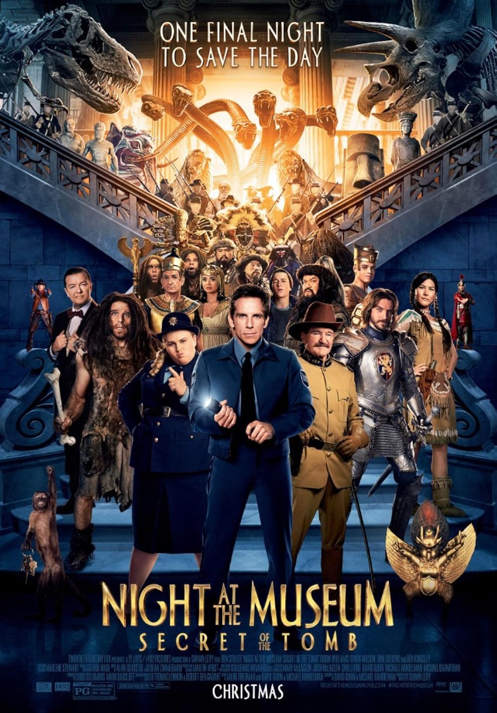 Night at the Museum Secret of the Tomb 2014 Hindi